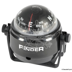 KOMPASSI- ETSIN, KIINNIKKEELLÄ, MUSTA