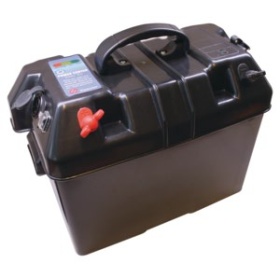 AKKUKOTI, USB- JA Sytytinpaikoilla, 340 x 195 x 230 mm