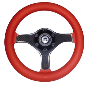 OHJAUSPYÖRÄ, 280 mm, VR00, PUNAINEN