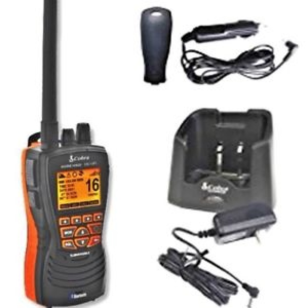 HANDHELD VHF- COBRA MARINE MR HH600 GPS, BLACK Veneilijän  Verkkokauppa-Venetarvikkeet